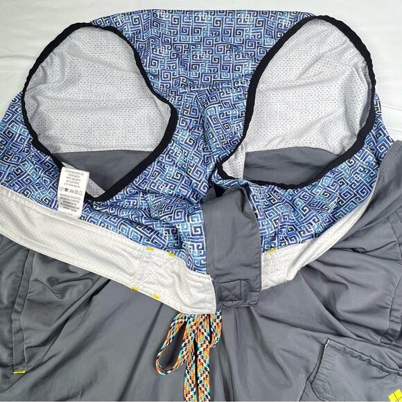 Robert Graham Mens Cargo Swim Trunks 2X Alvarado Active Fit Brief Liner Graphite - Picture 10 of 13